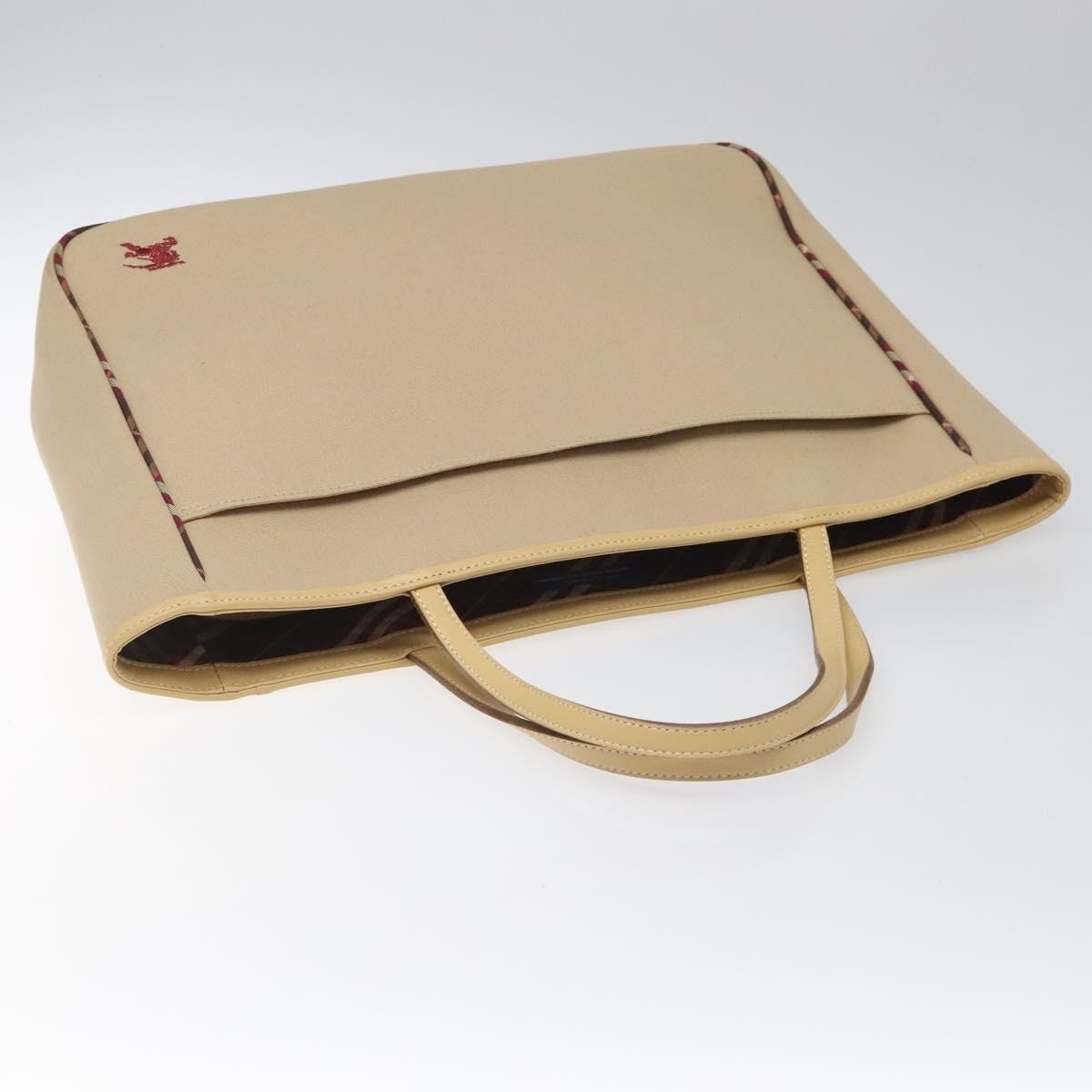 Burberry Blue Label Tote Bag Canvas Beige - 6
