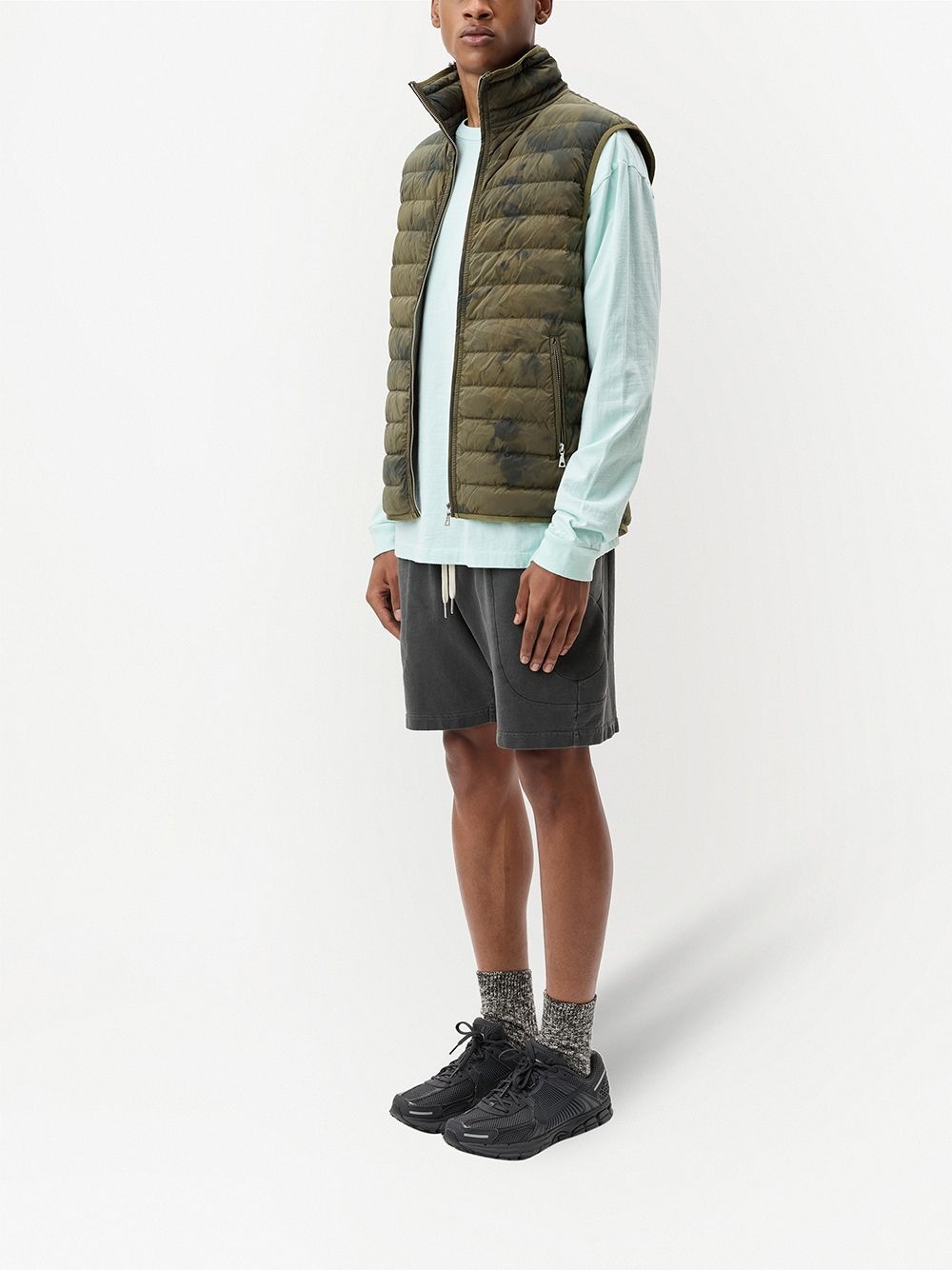 padded sleeveless gilet - 3