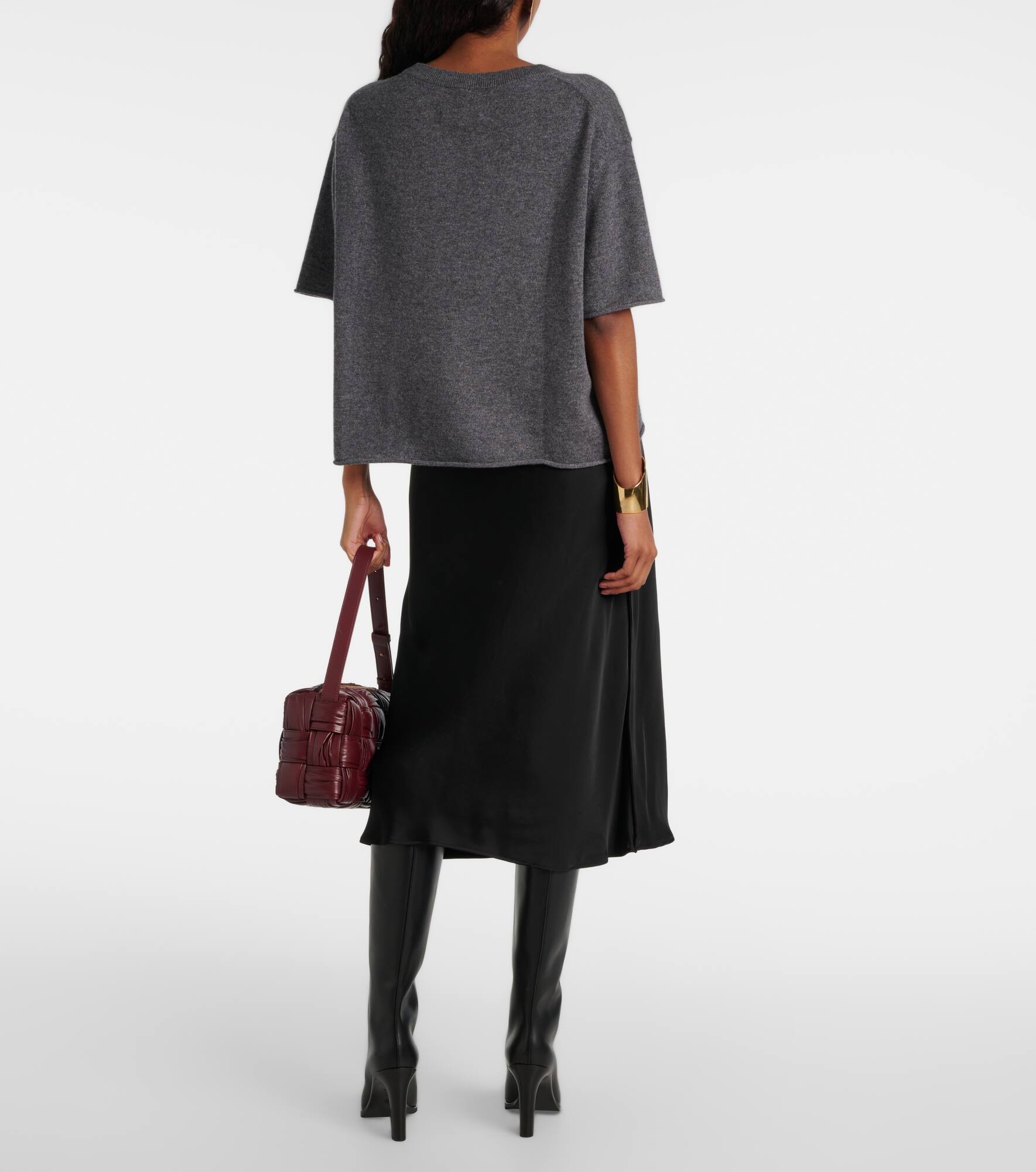 Cila knitted cashmere T-shirt - 3