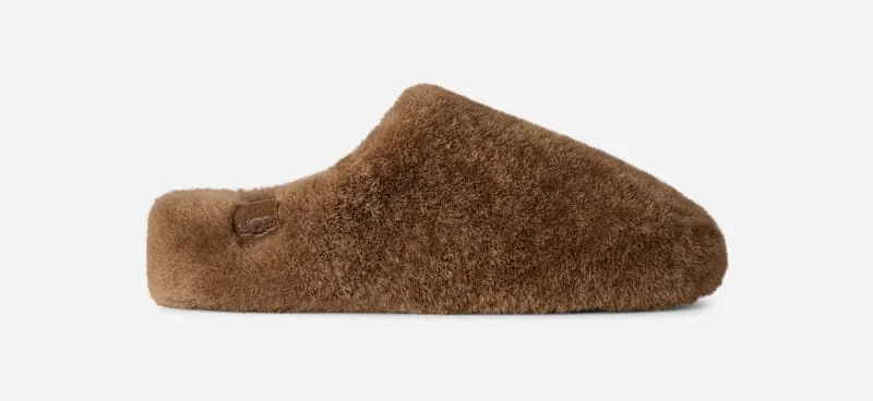 ® Women's Elea Fluffed Slip-On Sheepskin in Light Bronze - 1