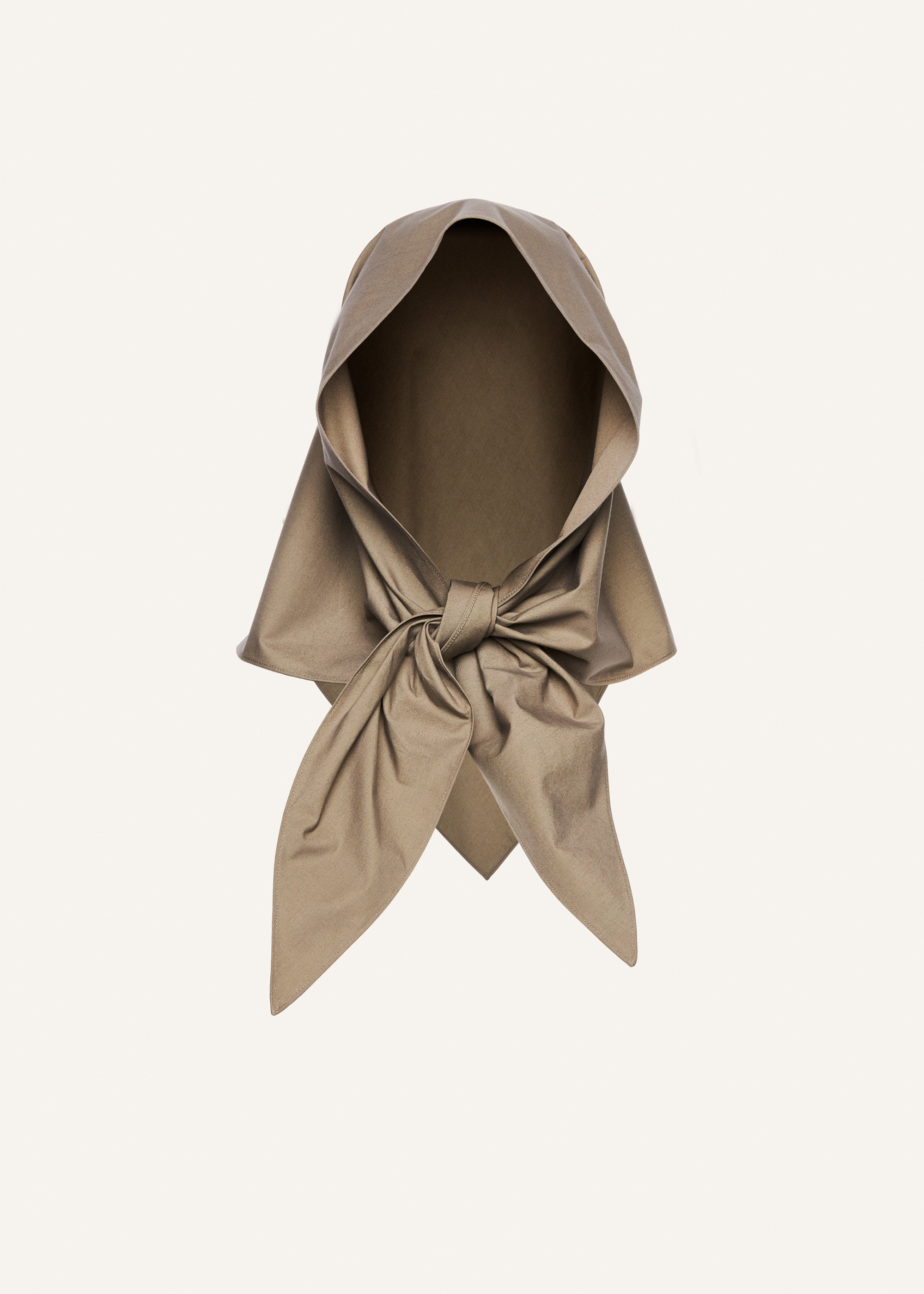 Cotton head scarf in grey - 1