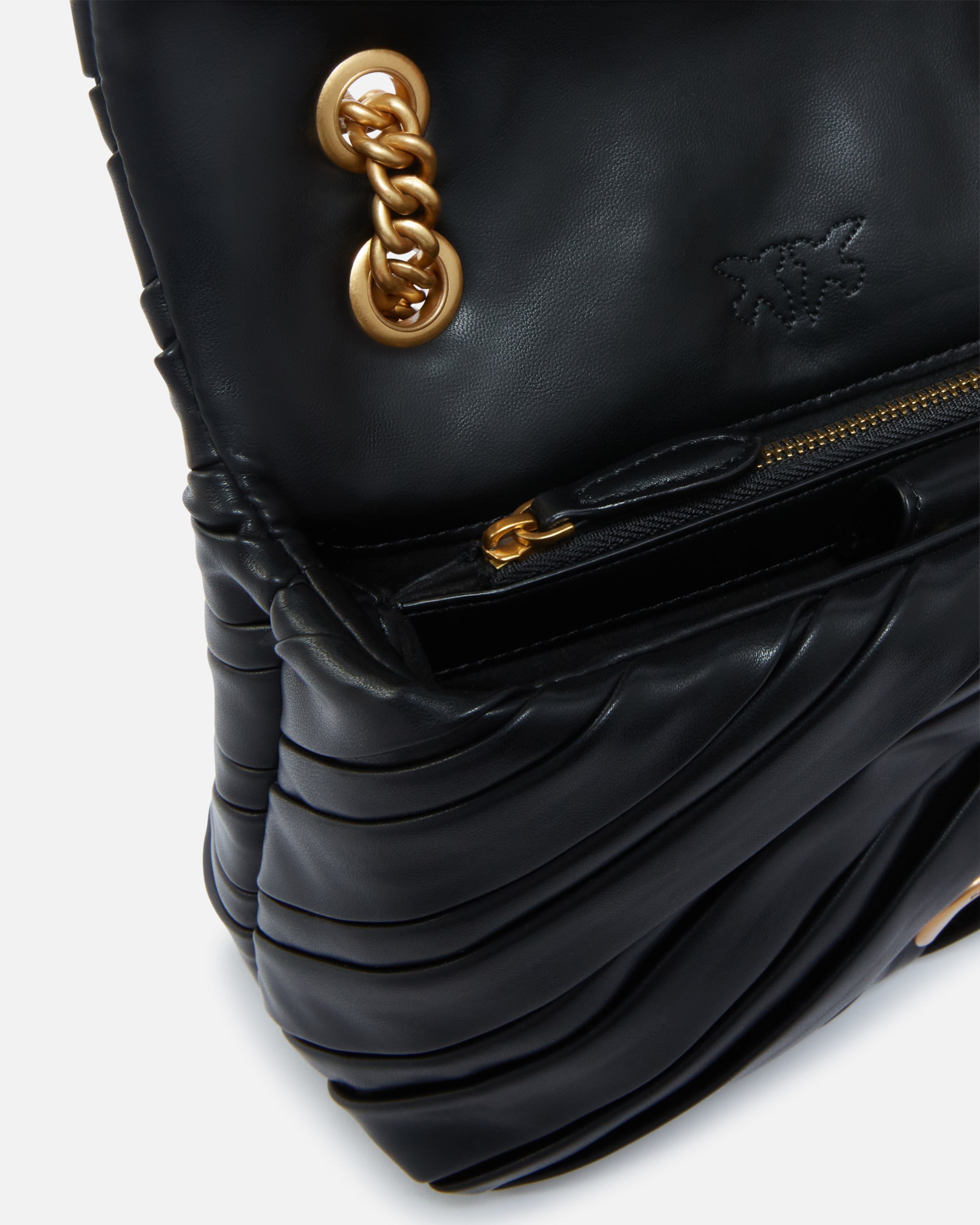SMALL LEATHER-EFFECT MINI LOVE BAG PUFF CROSSBODY BAG - 4