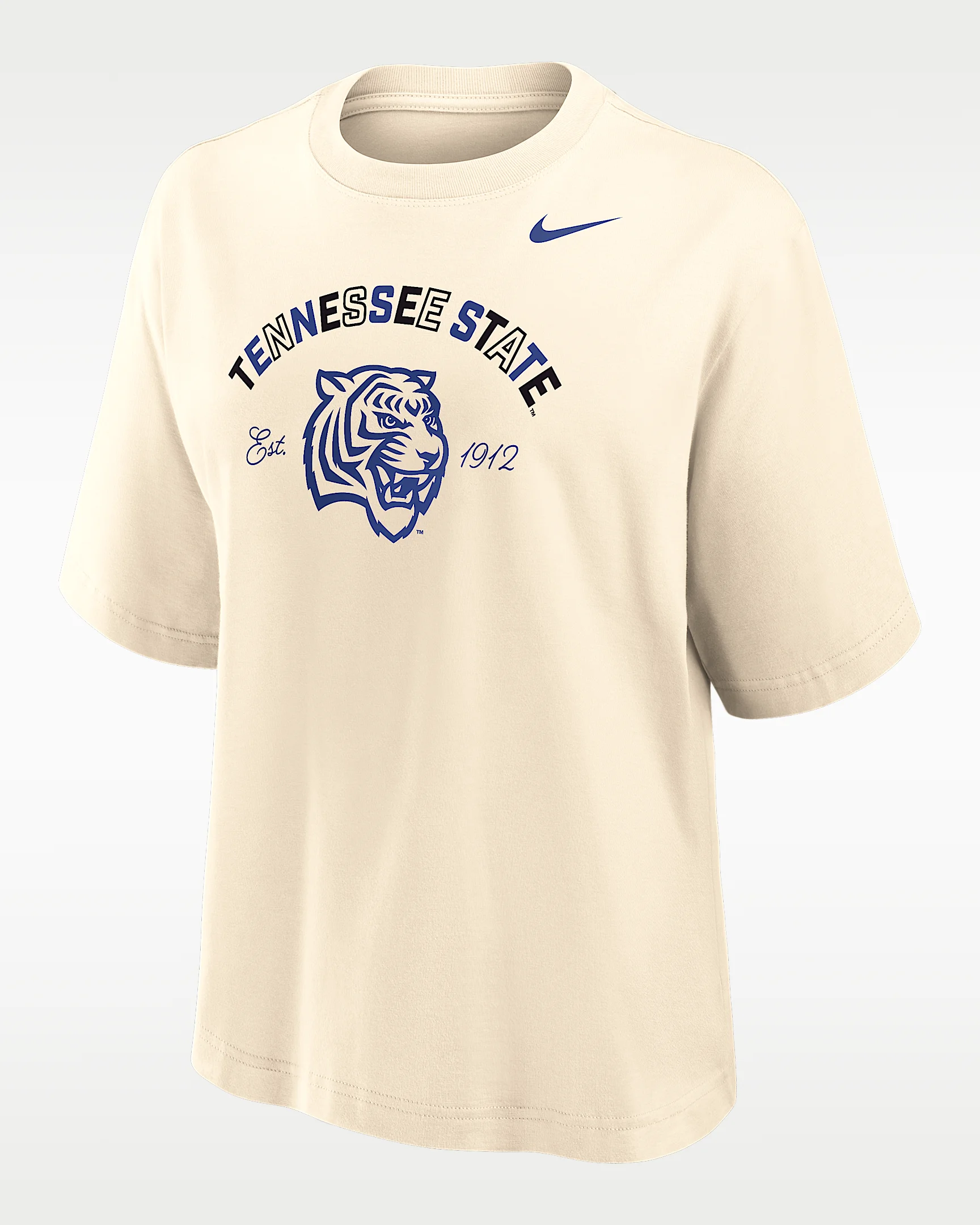 Nike College (Tennessee State University) Women's Boxy Cotton T-Shirt - 1