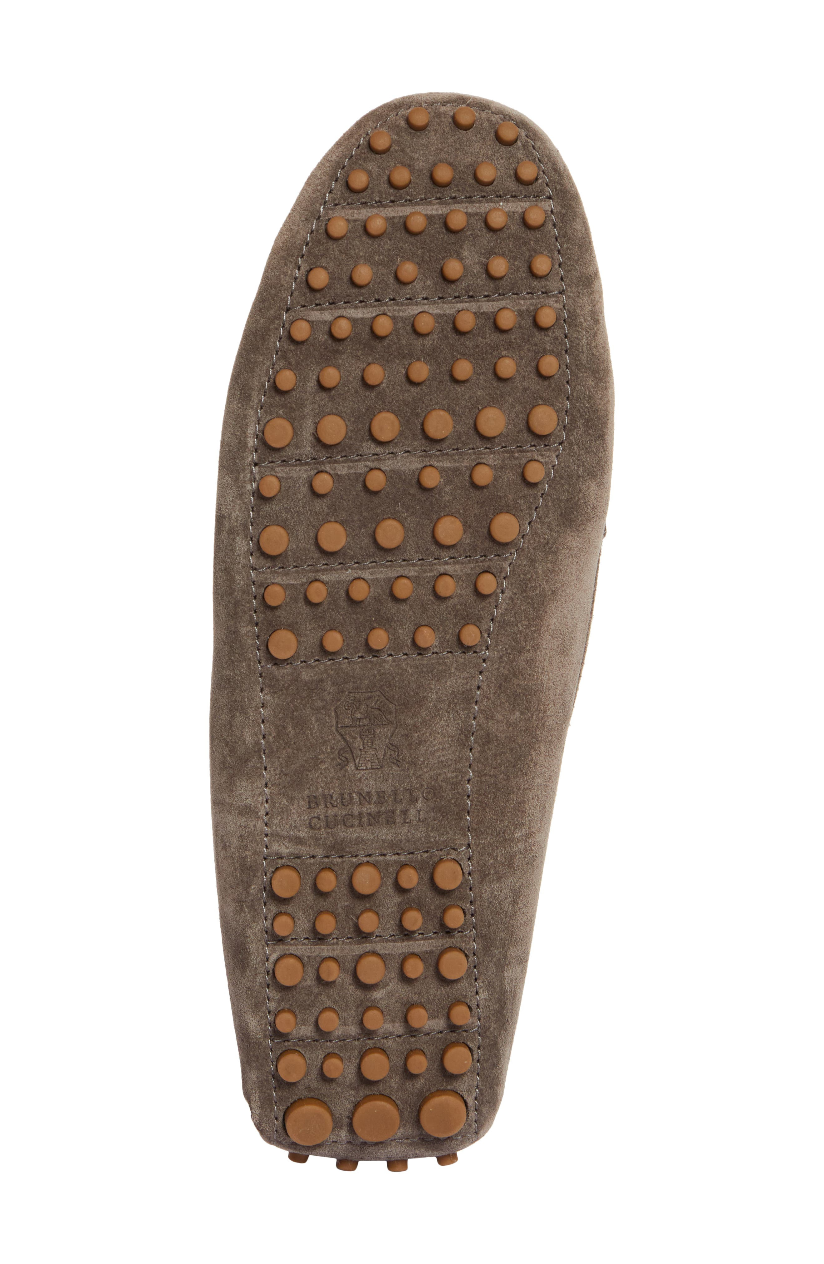 Monili Strap Suede Driving Shoe - 6