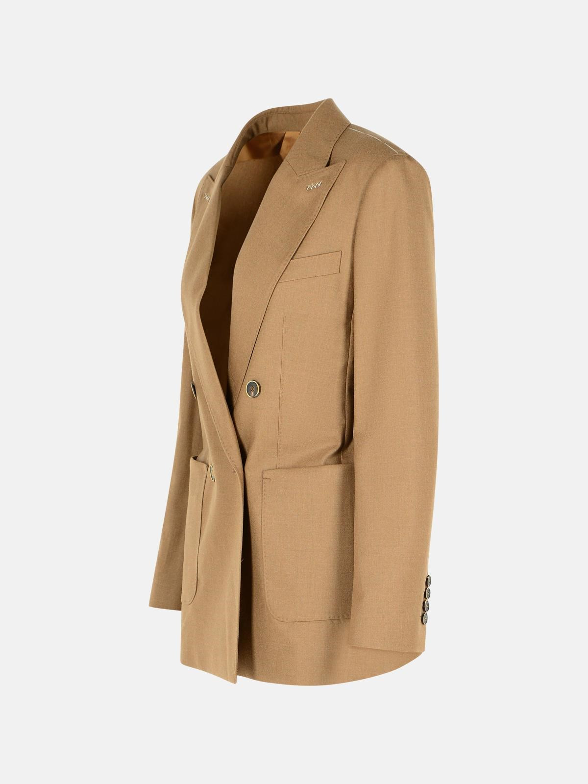 BROWN CASHMERE BLAZER - 2
