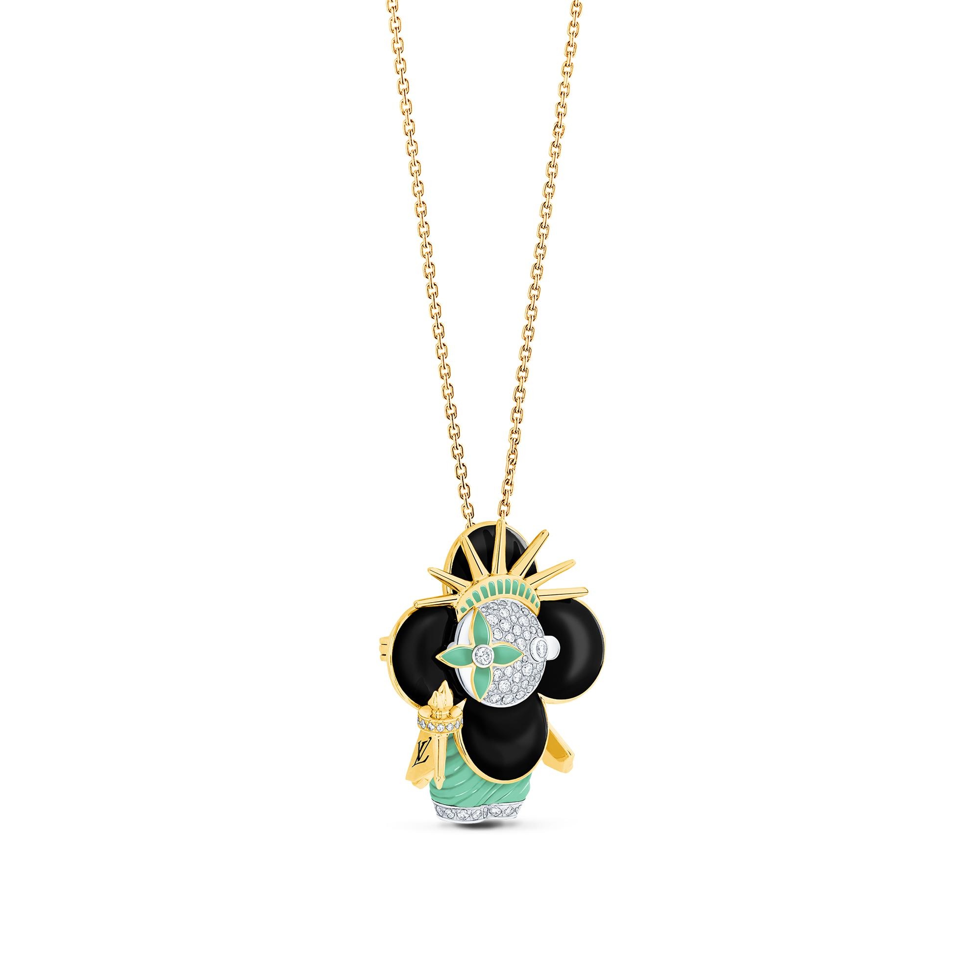 Vivienne Statue Of Liberty, White Gold, Yellow Gold, Lacquer & Diamonds - 3