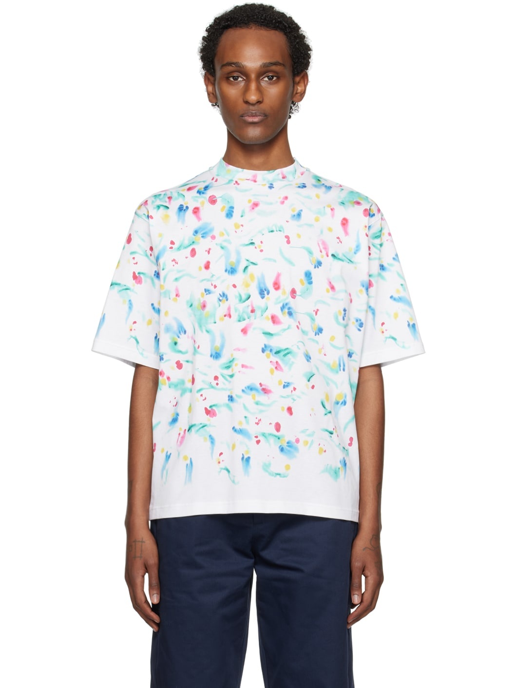 White Crewneck T-Shirt - 1