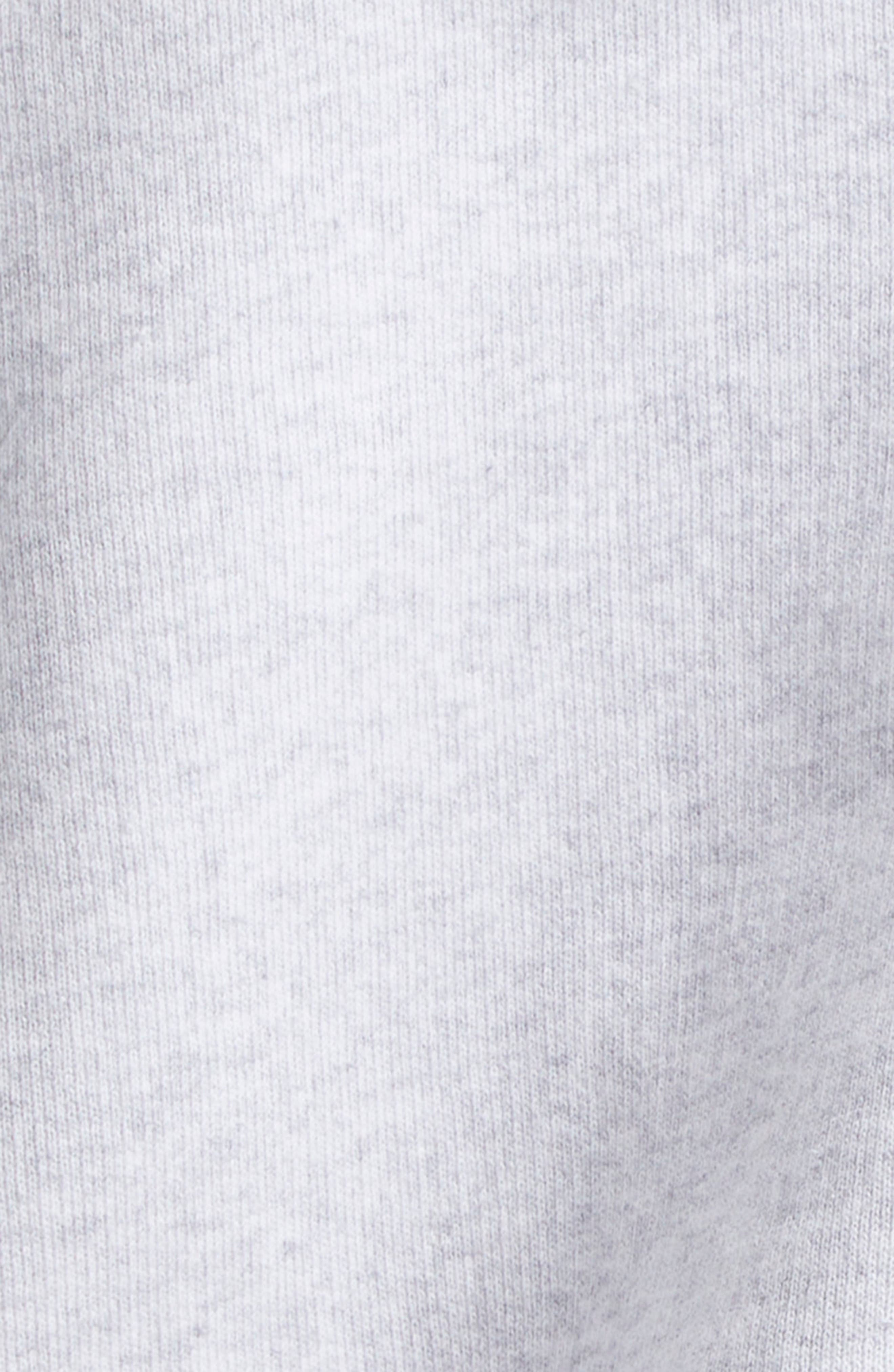 Jacquemus The Corto Logo Embroidered Cotton Fleece Hoodie in Uni Club Grey at Nordstrom - 6