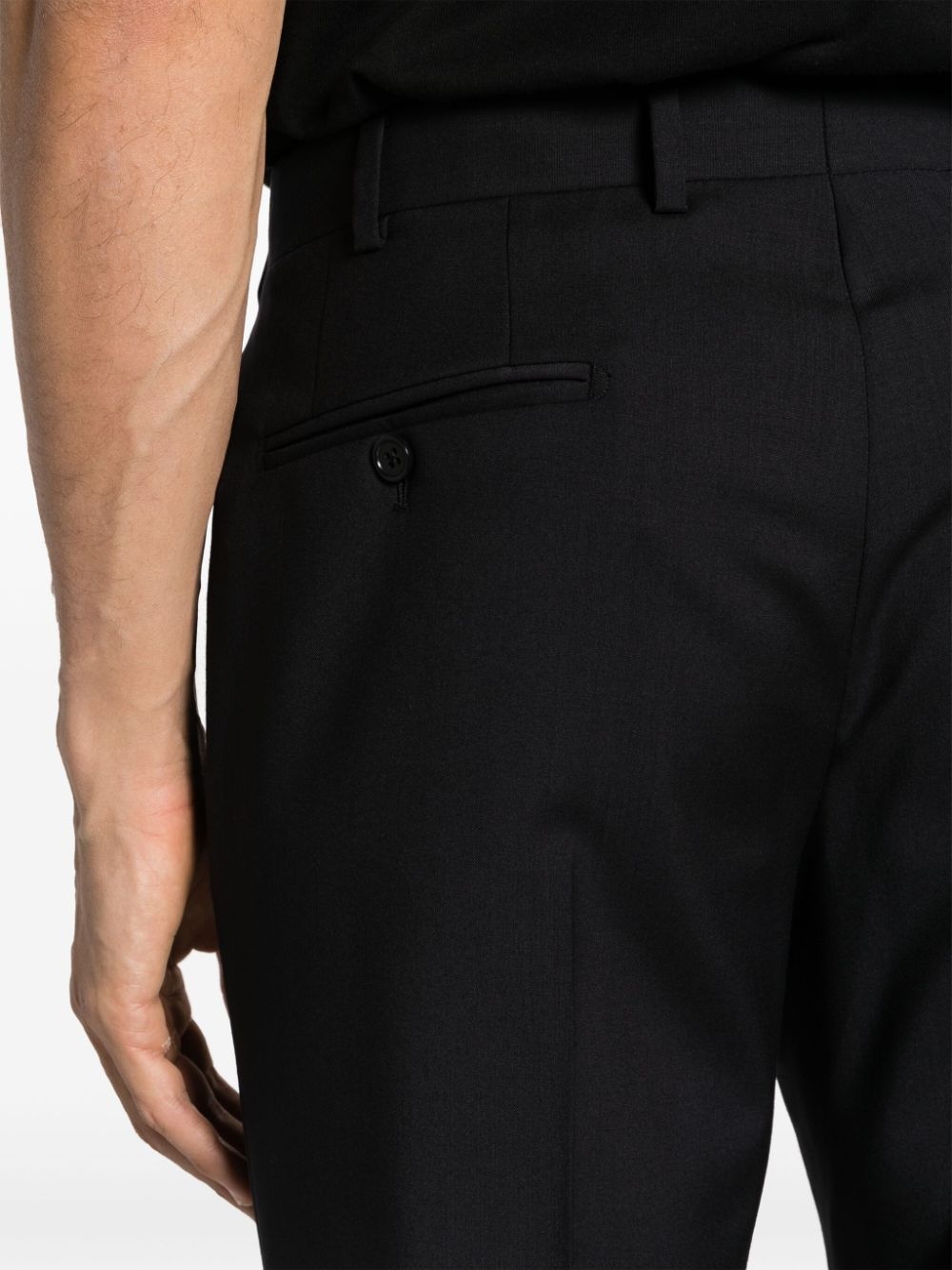 single-breasted virgin wool suit - 6