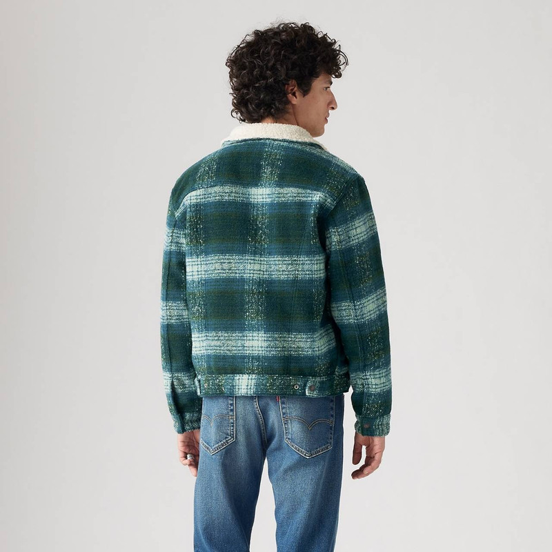 PLAID TYPE III SHERPA TRUCKER JACKET 4