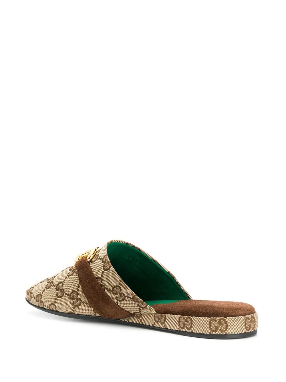 monogram print slippers - 3