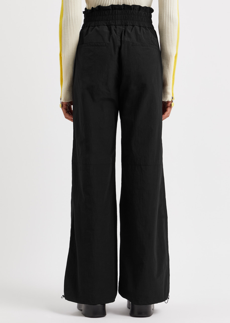 Wide-leg shell trousers - 3