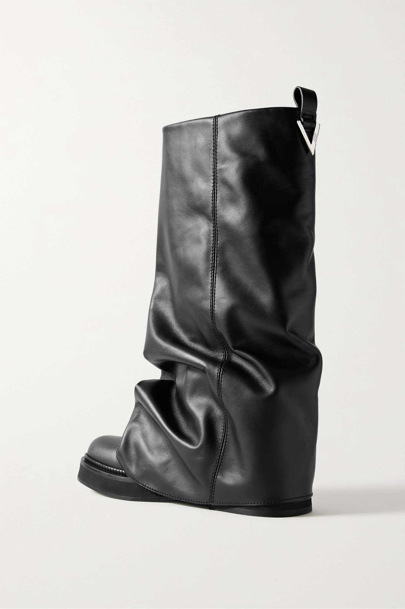 Robin layered leather knee boots - 3