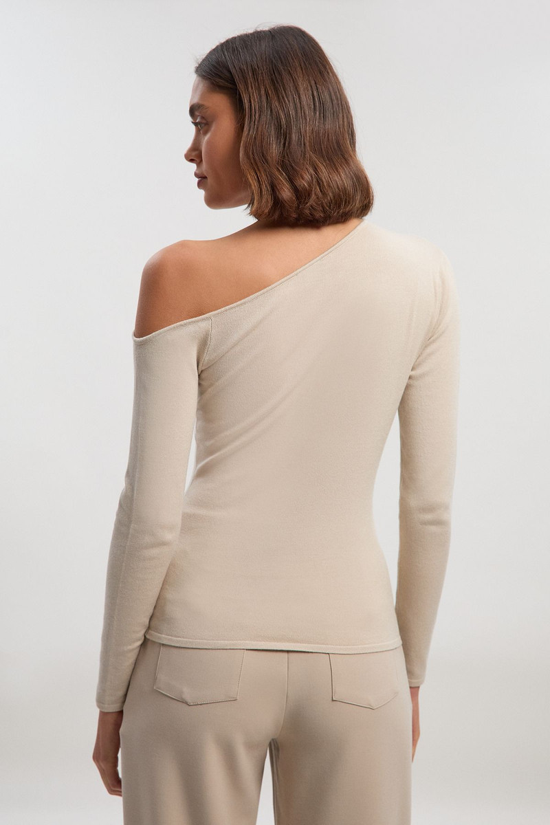 Viscose Blend Asymmetric Jumper 5