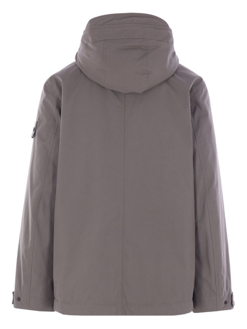 Stone Island hooded cotton jacket outlook