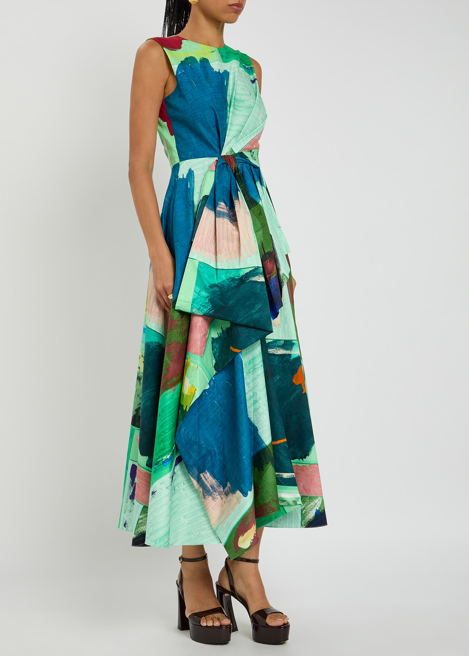 Roksanda Nura Printed Cotton Midi Dress - 2