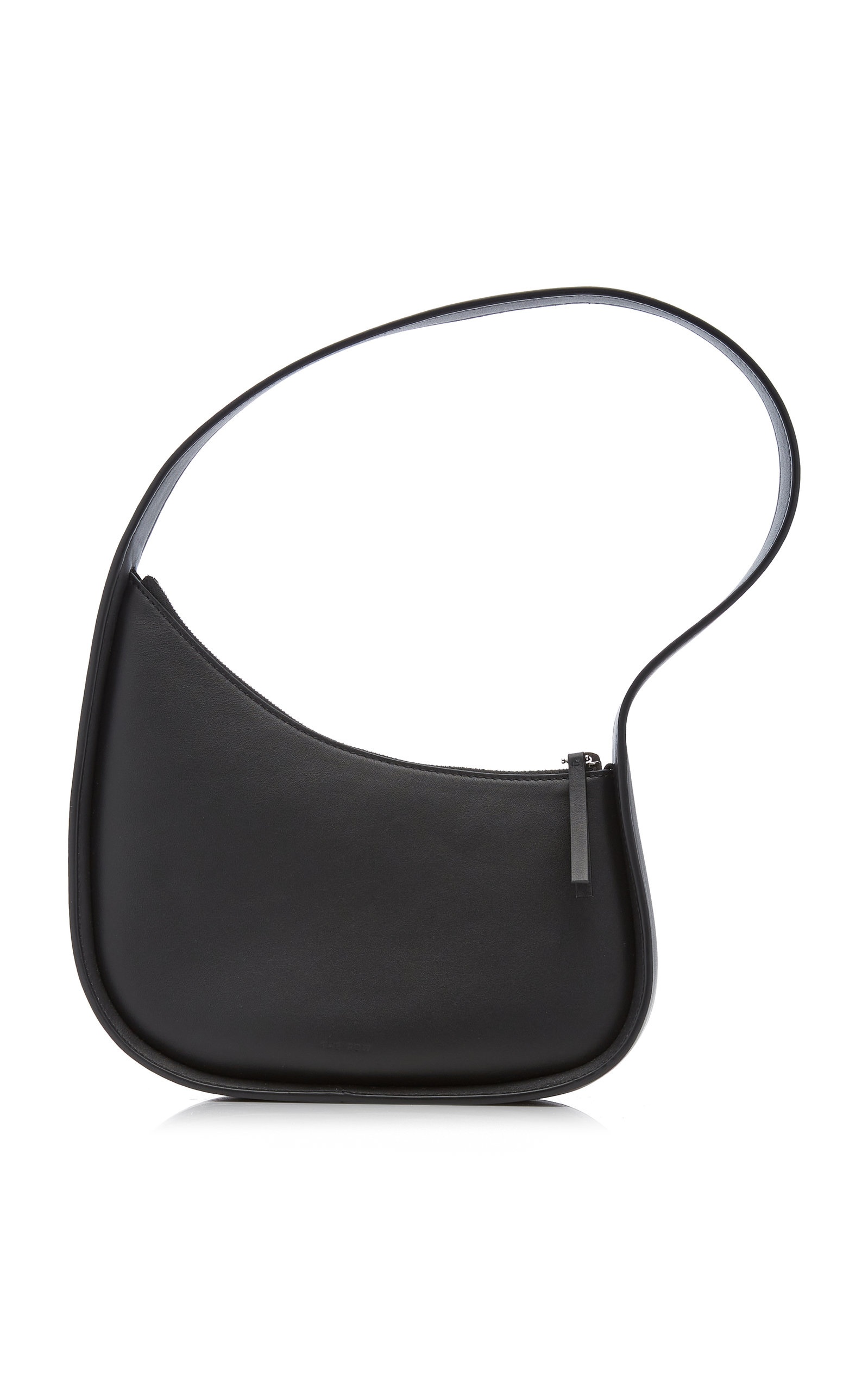 Half Moon Leather Bag black - 1