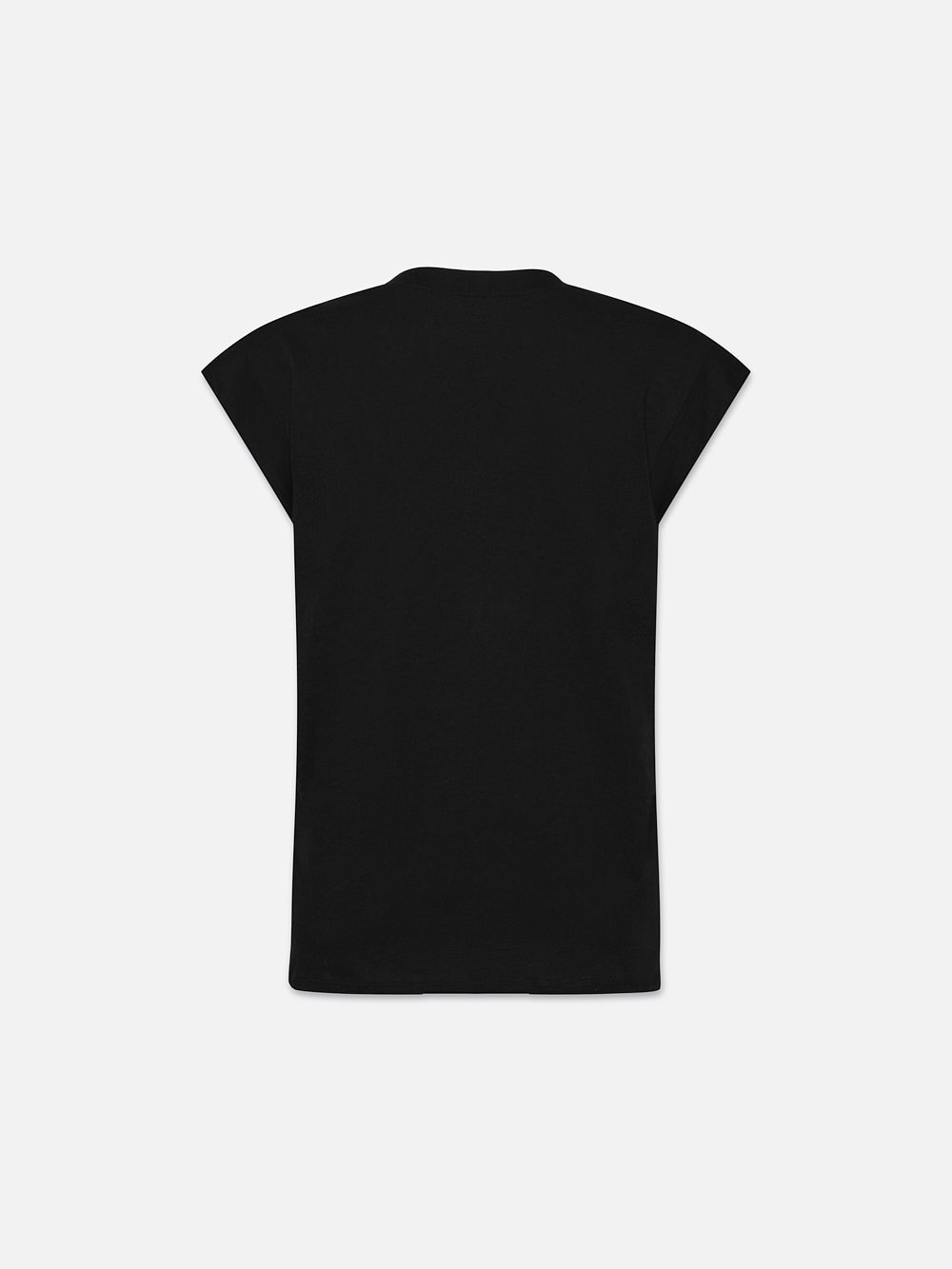 Le Mid Rise V Neck Tee in Noir - 3