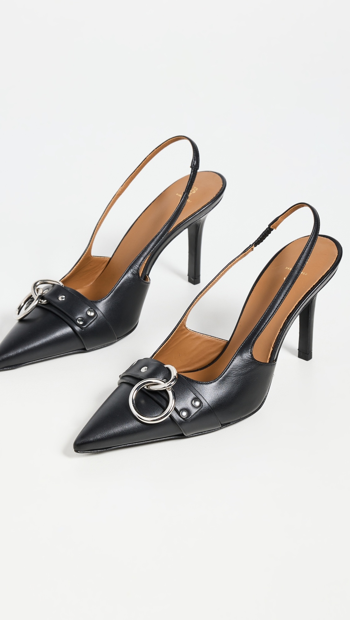 Sling Back Heels with Ring - 6