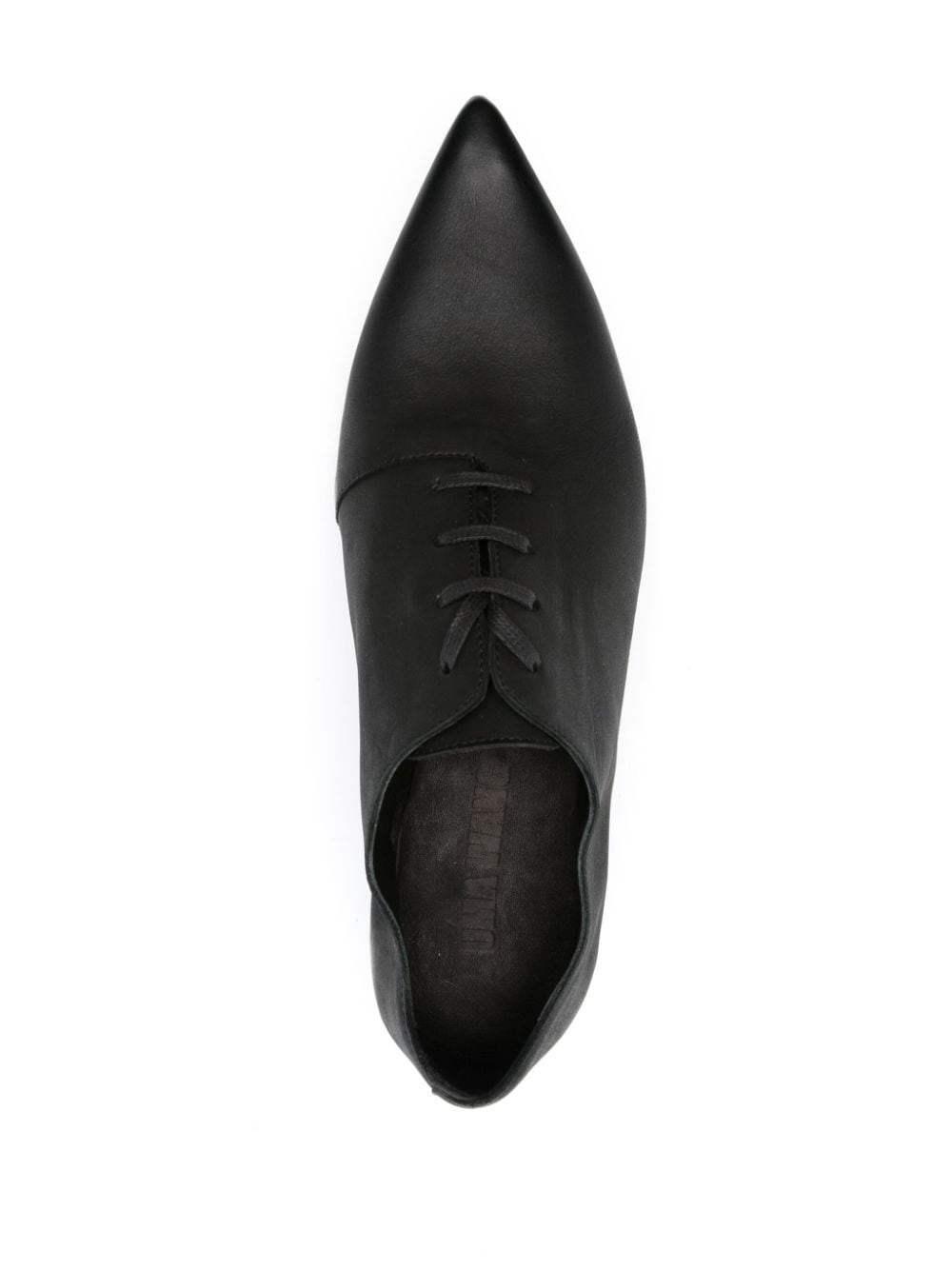 pointed leather brogues - 4