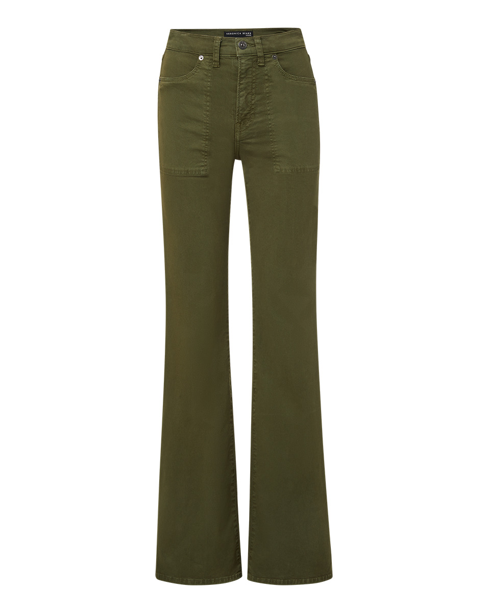 CROSBIE PATCH POCKET SLIM WIDE-LEG PANT - 1