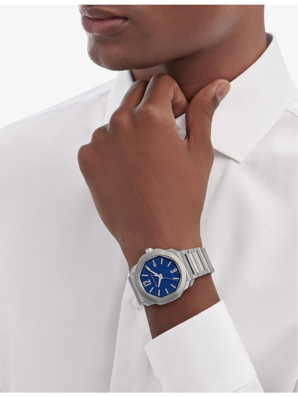RE00019 Octo Roma Chronograph stainless-steel automatic watch - 3