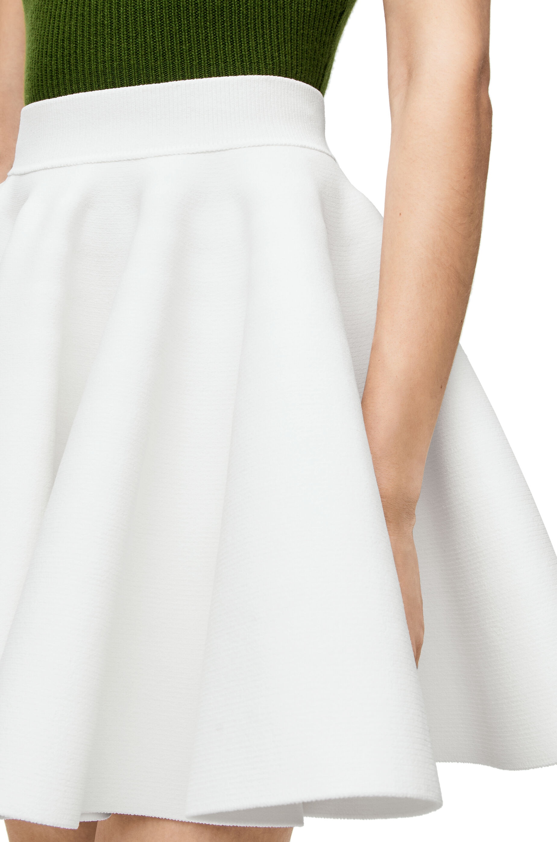 Short skirt in compact viscose blend - 5