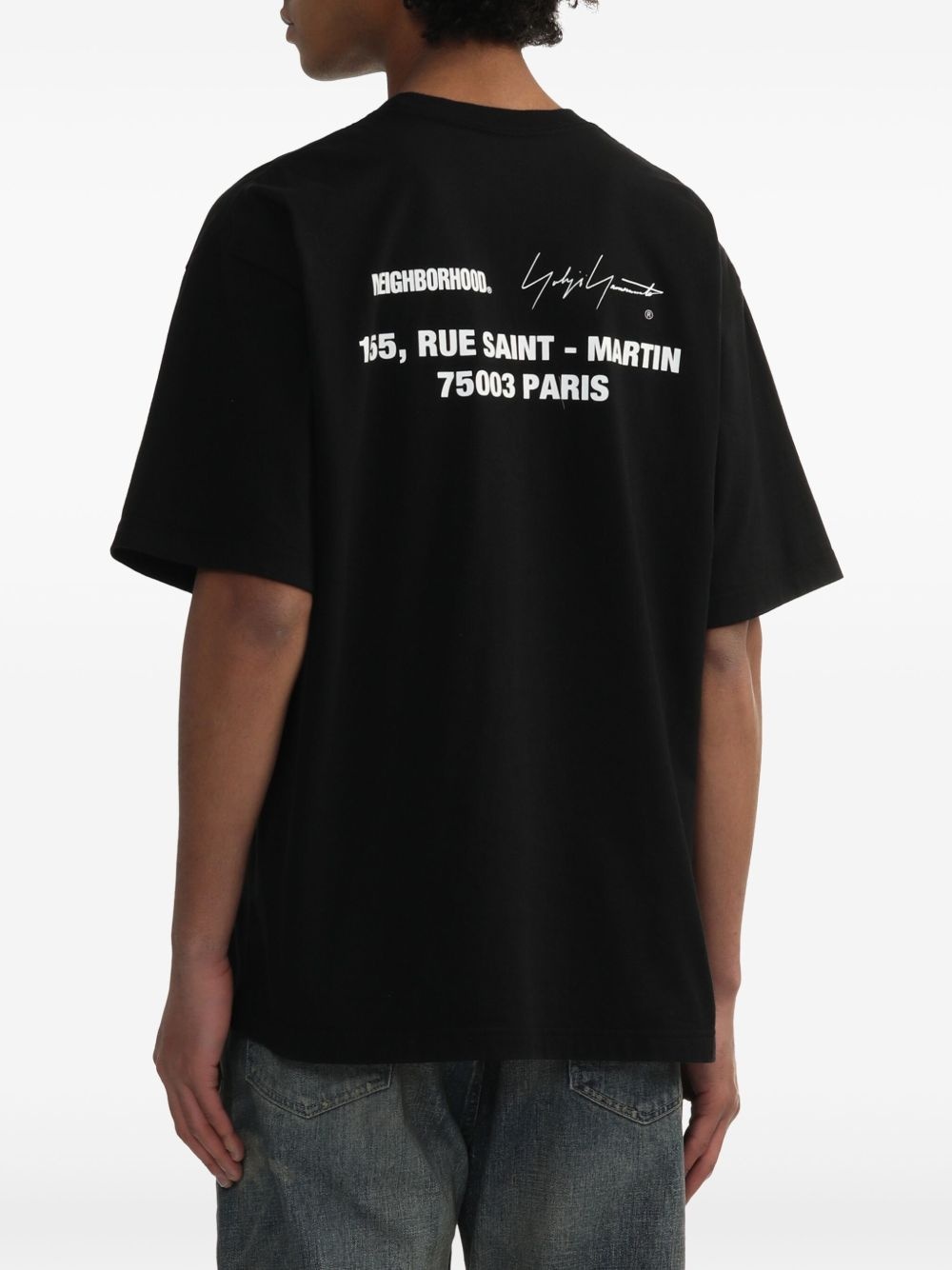 x Neighbourhood slogan-print T-shirt - 4