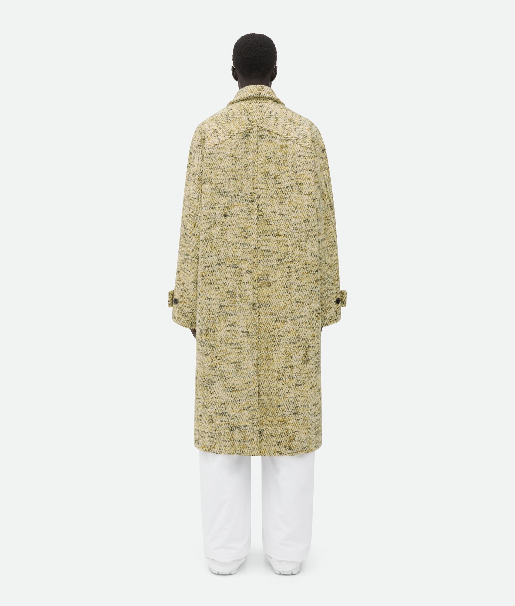 Chevron Mouline Wool Kimono Coat - 3