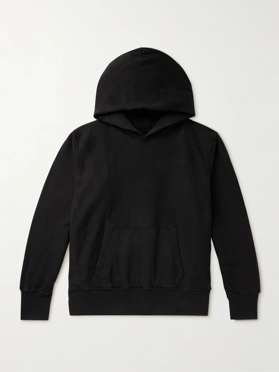 Heavyweight Structured-Fleece Cotton-Jersey Hoodie - 1