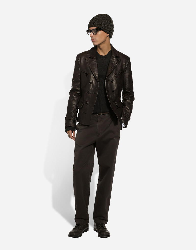 Dolce & Gabbana Garment-dyed cotton pants outlook