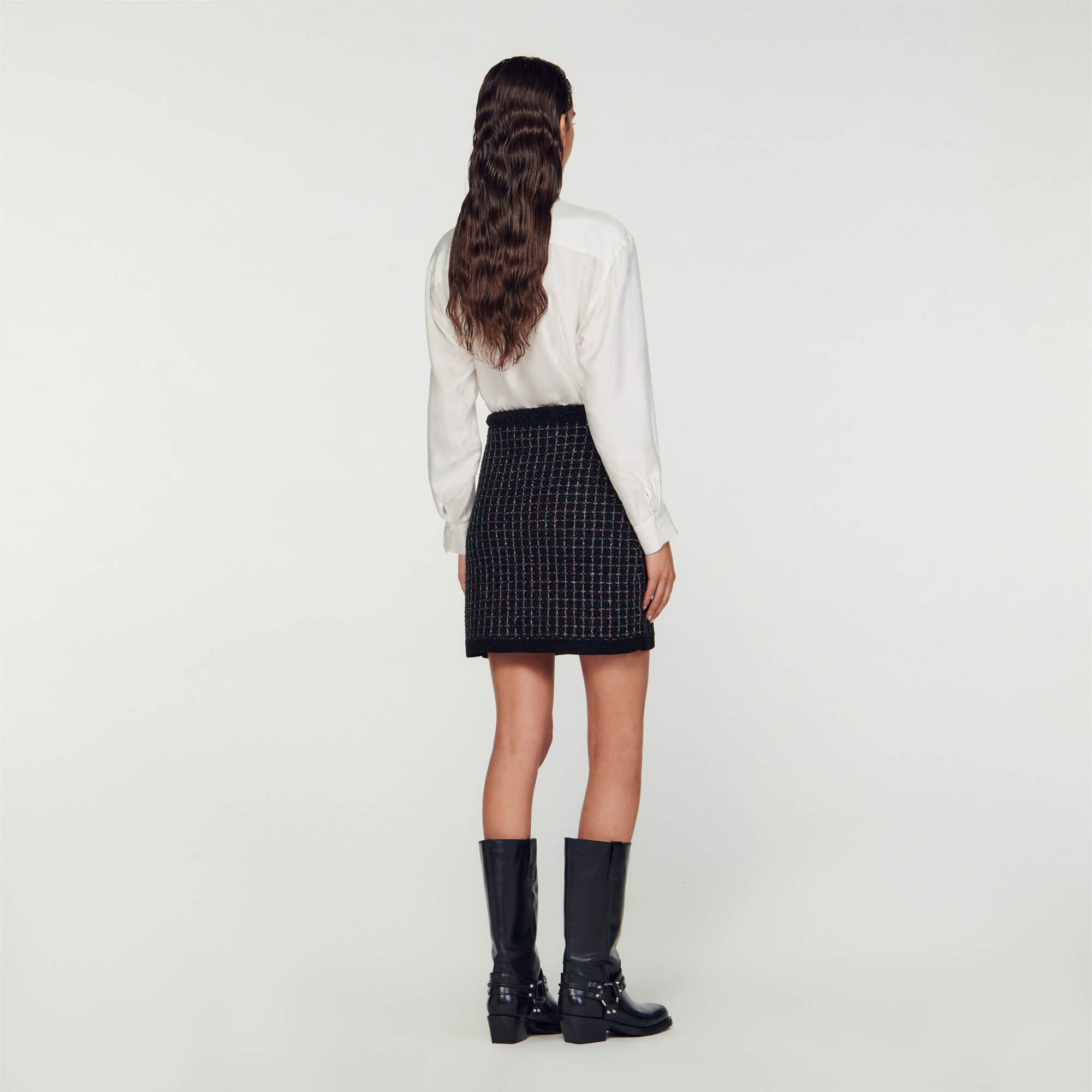 TEXTURED KNIT SKIRT - 6