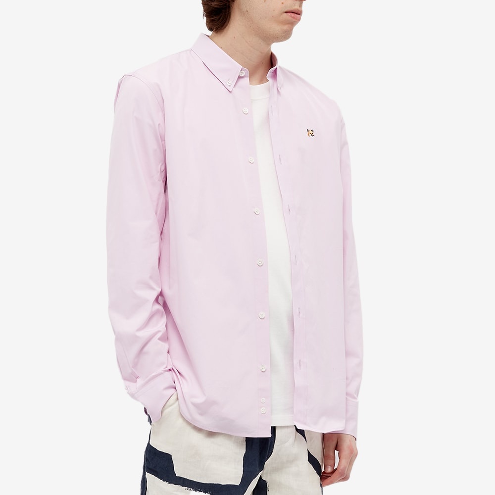 Maison Kitsuné Fox Head Embroidery Classic Shirt - 4