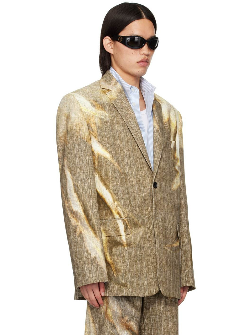 Y/Project Beige Sun Bleached Blazer outlook