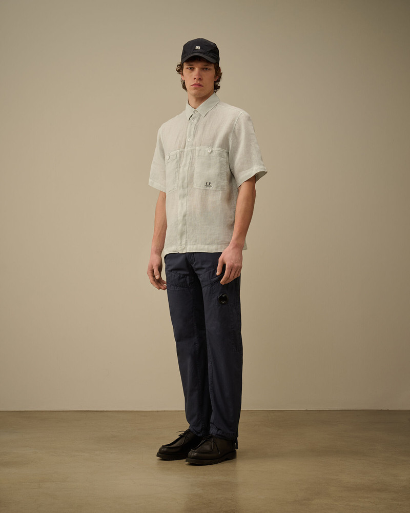 C.P. Company Linen Boxy Short Sleeve Shirt outlook