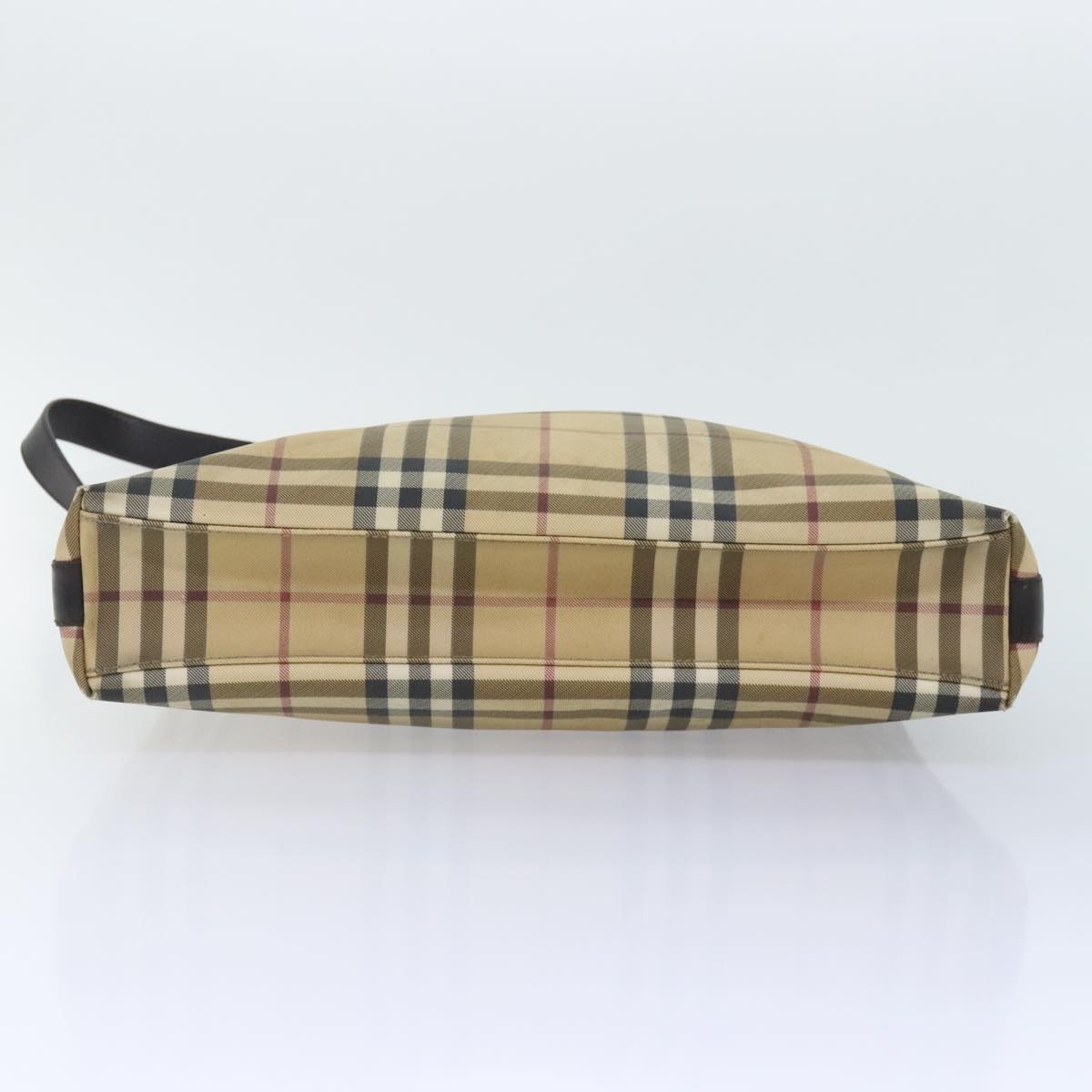 Burberry Nova Check Shoulder Bag Coated Canvas Beige - 5