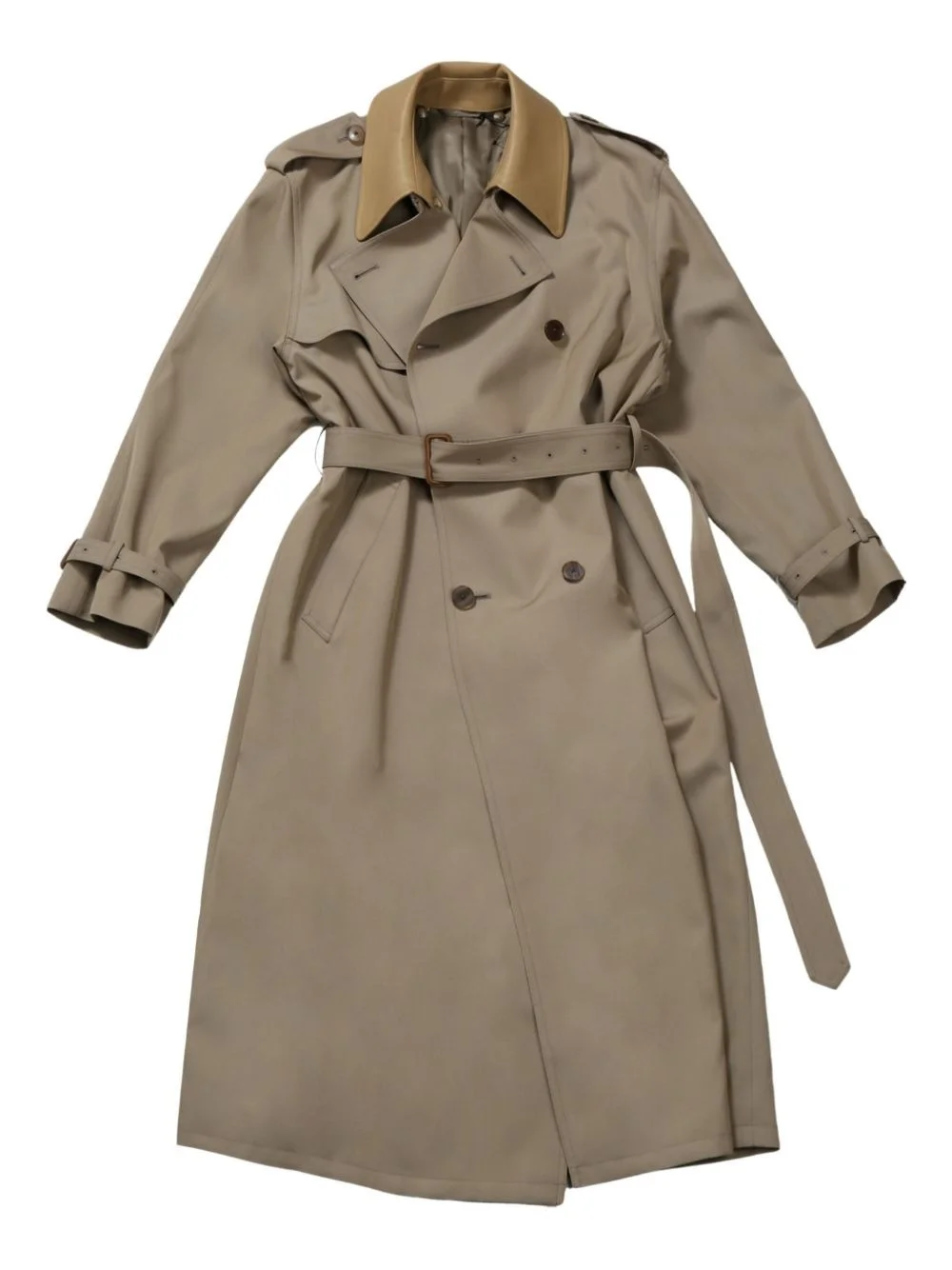 wool trench coat - 1