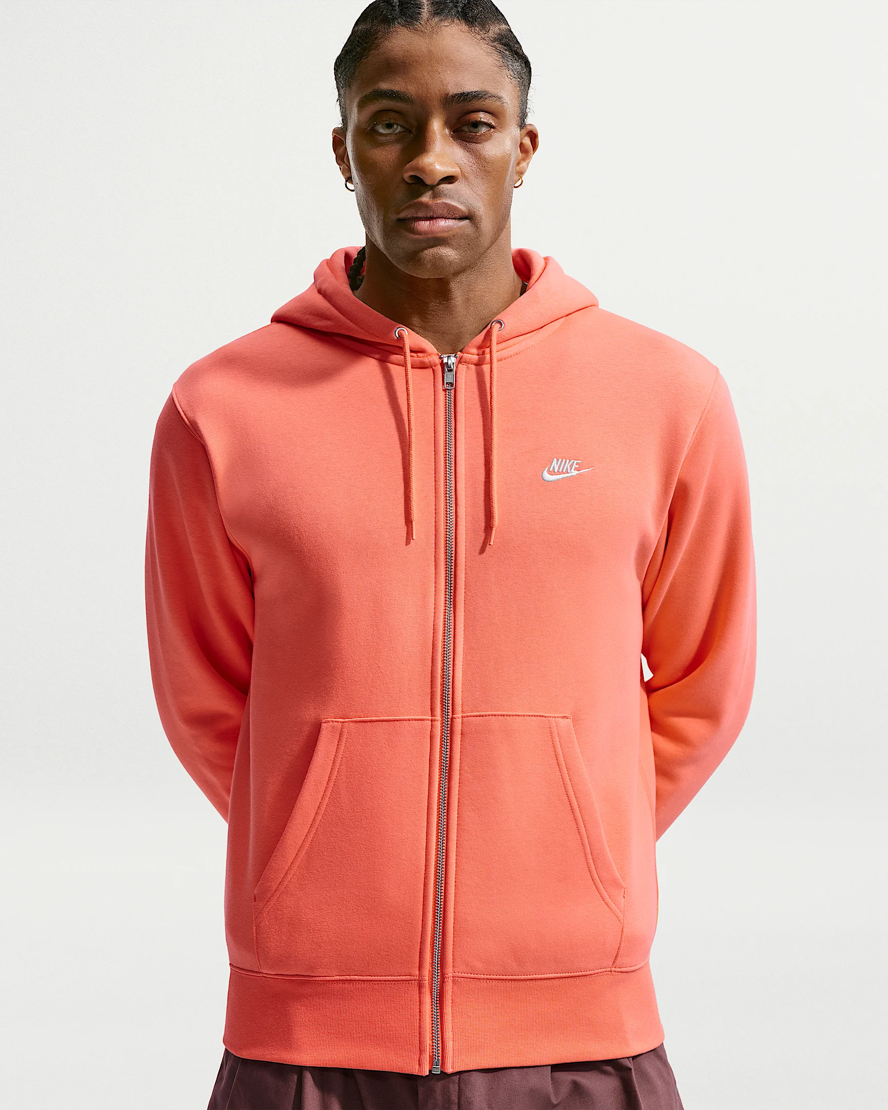 Nike Club Men's Full-Zip Fleece Hoodie - 1