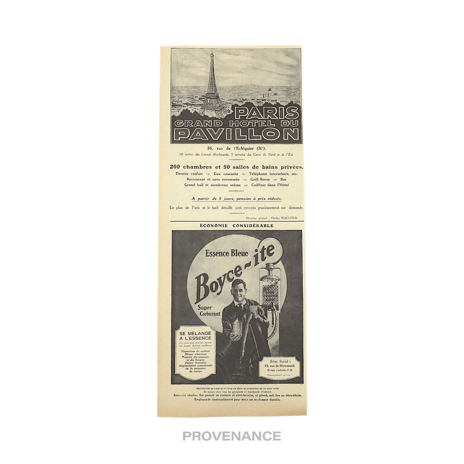 Louis Vuitton Antique Vintage Newsprint Ad - Perfume Case - 5