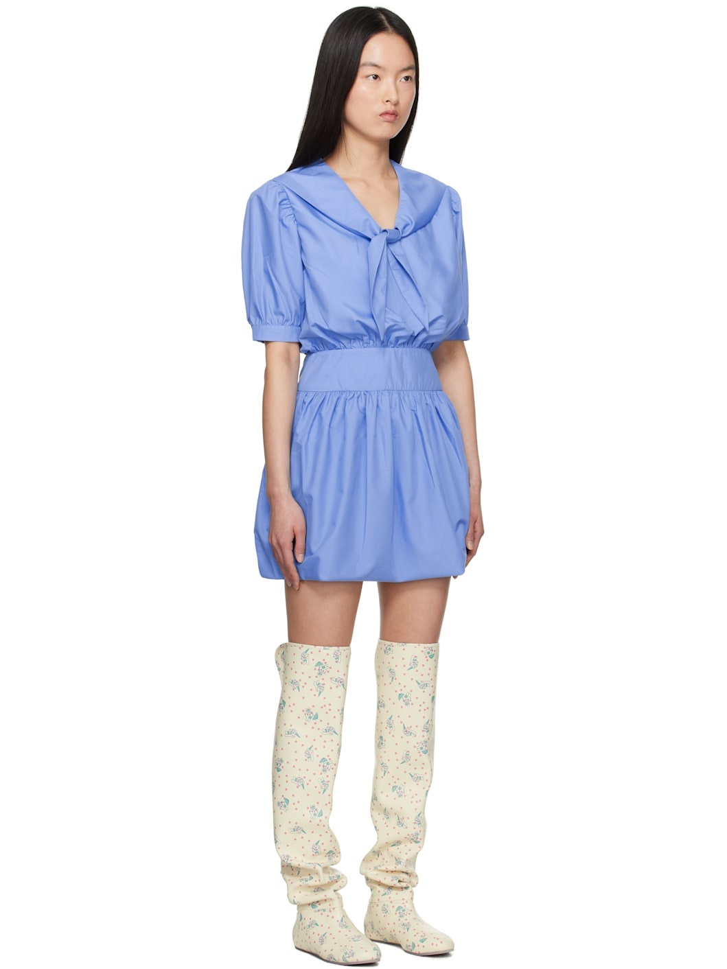 Blue Yuki Minidress - 2