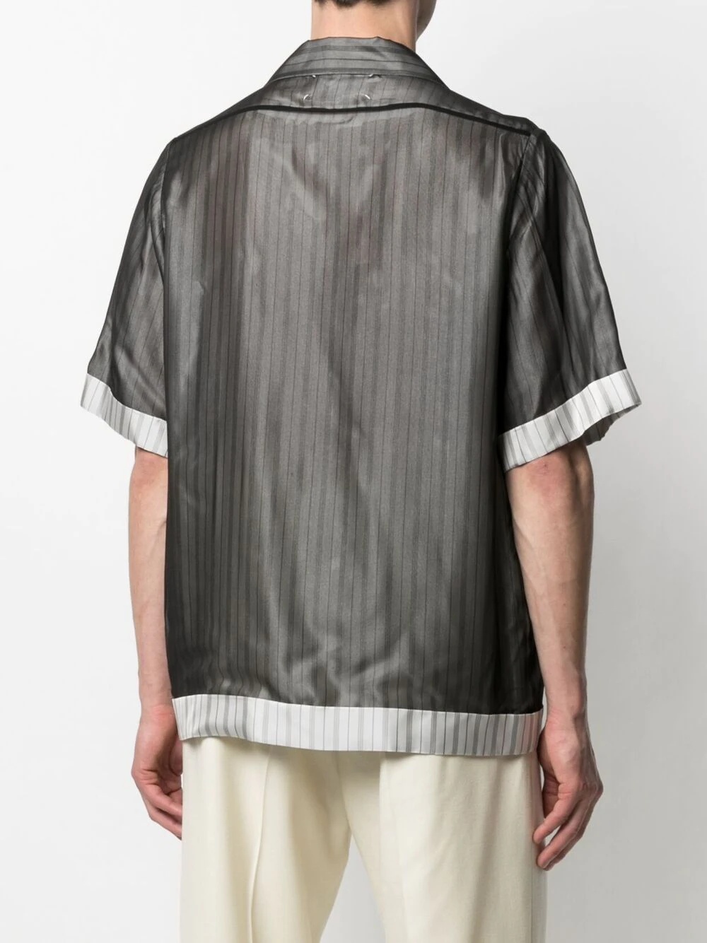 layered-effect four-stitch shirt - 4