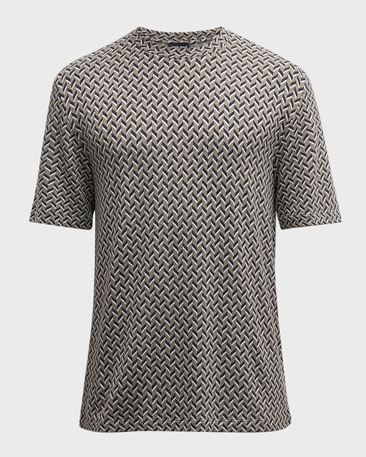 Men's Geometric Stretch T-Shirt - 1