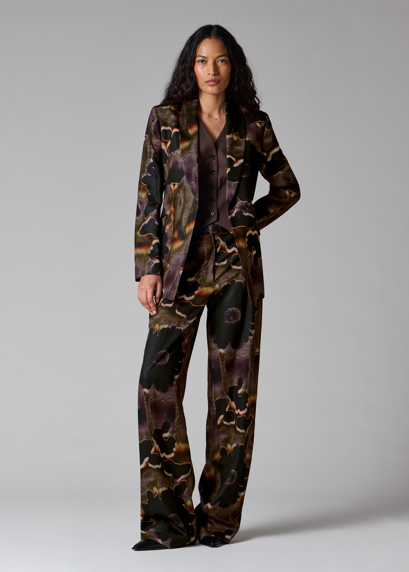 Women's 'Field Flowers' Belted Blazer 6