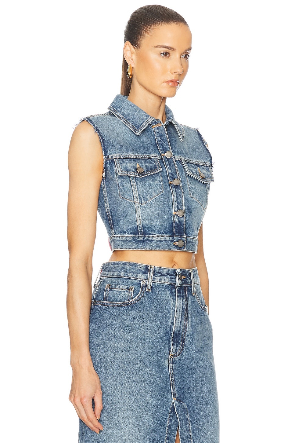 Sleeveless Trucker Jacket - 2