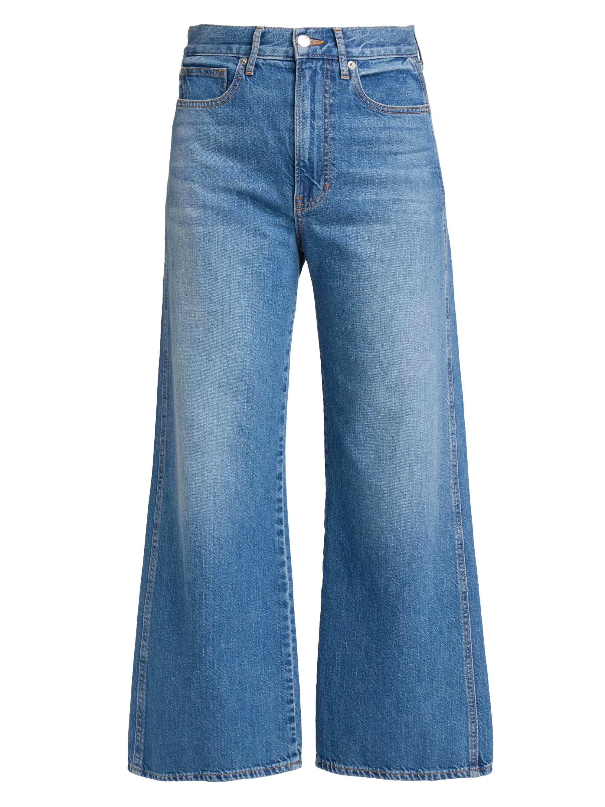 Women's Taylor High-Rise Wide-Leg Crop Jeans - French Kiss - 1