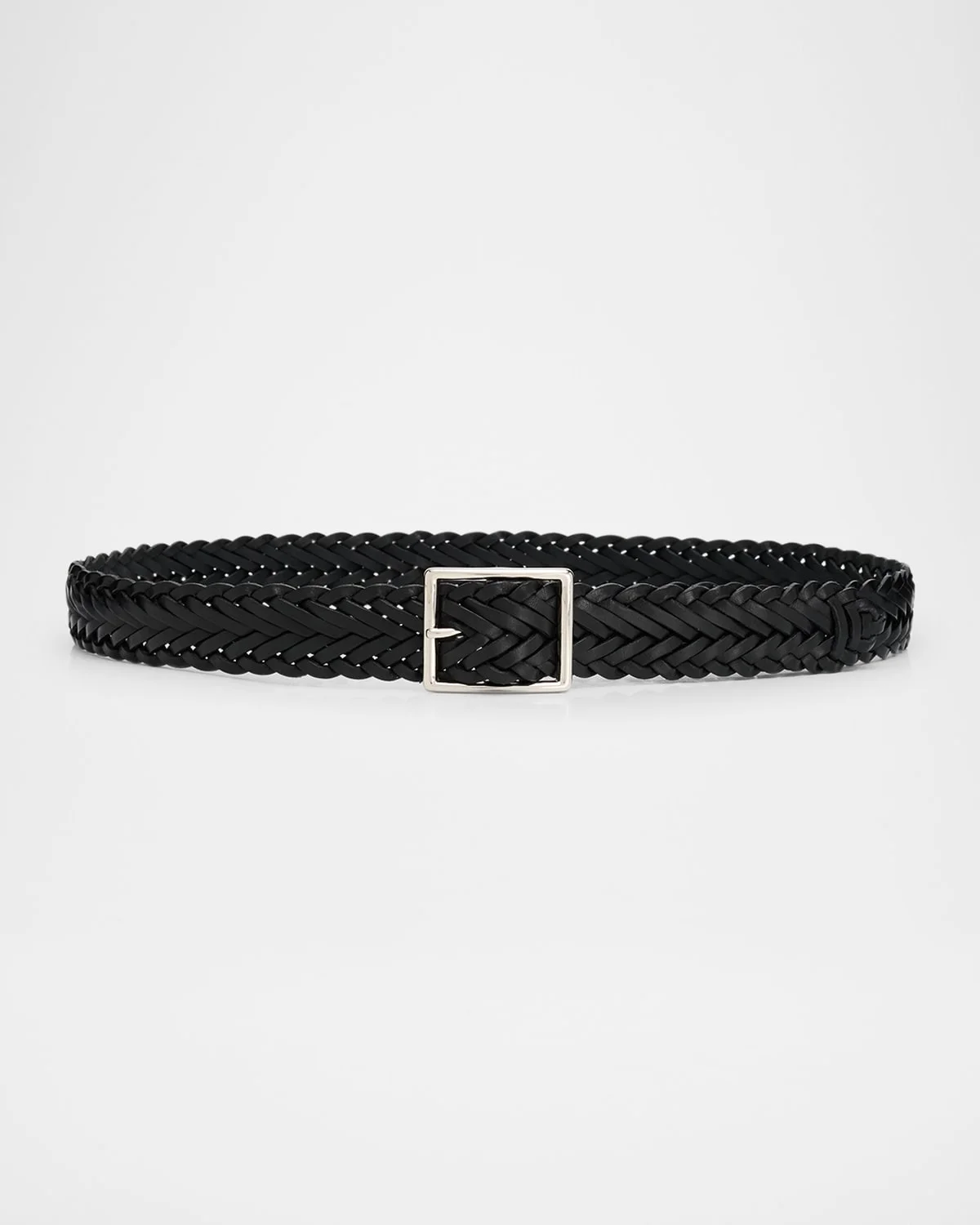 Nicola Braided Leather Belt - 1