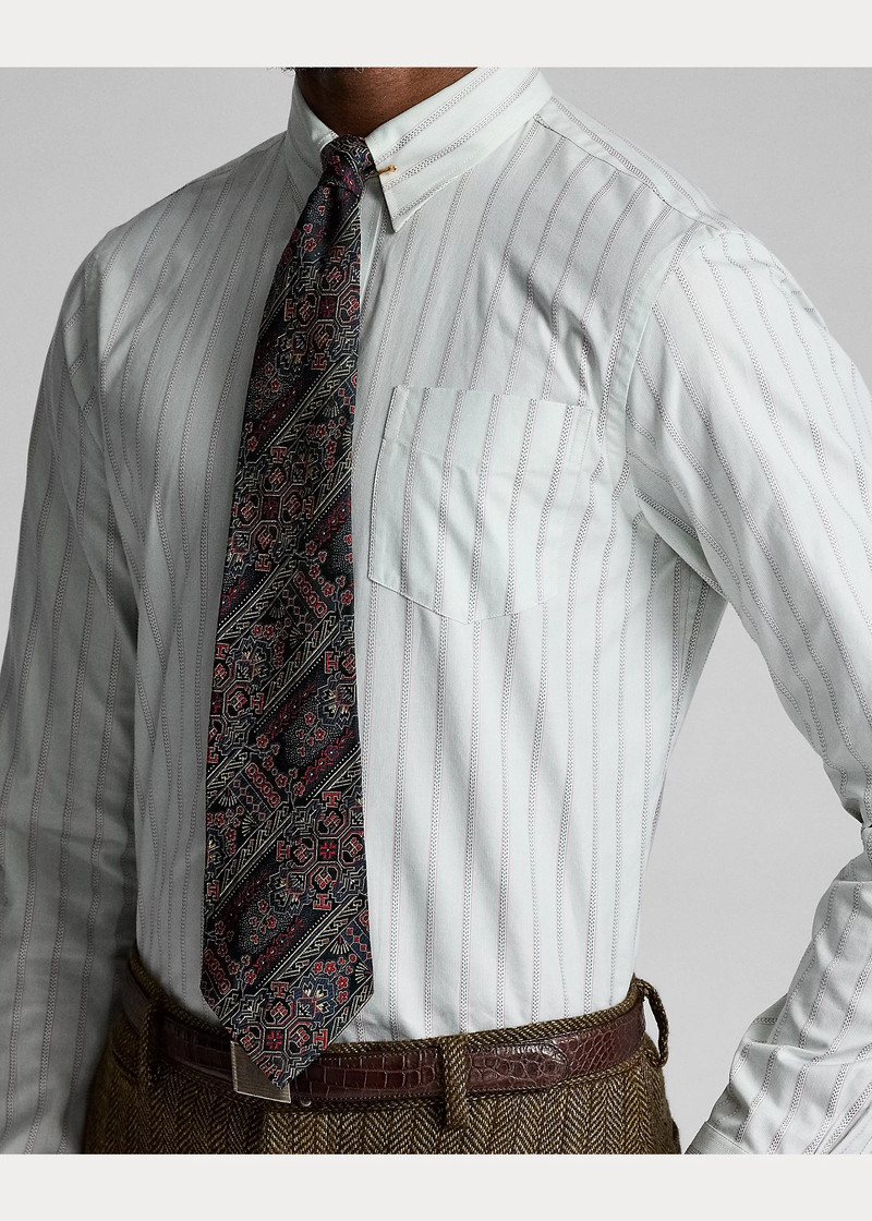 Slim Fit Striped Dobby Shirt 5