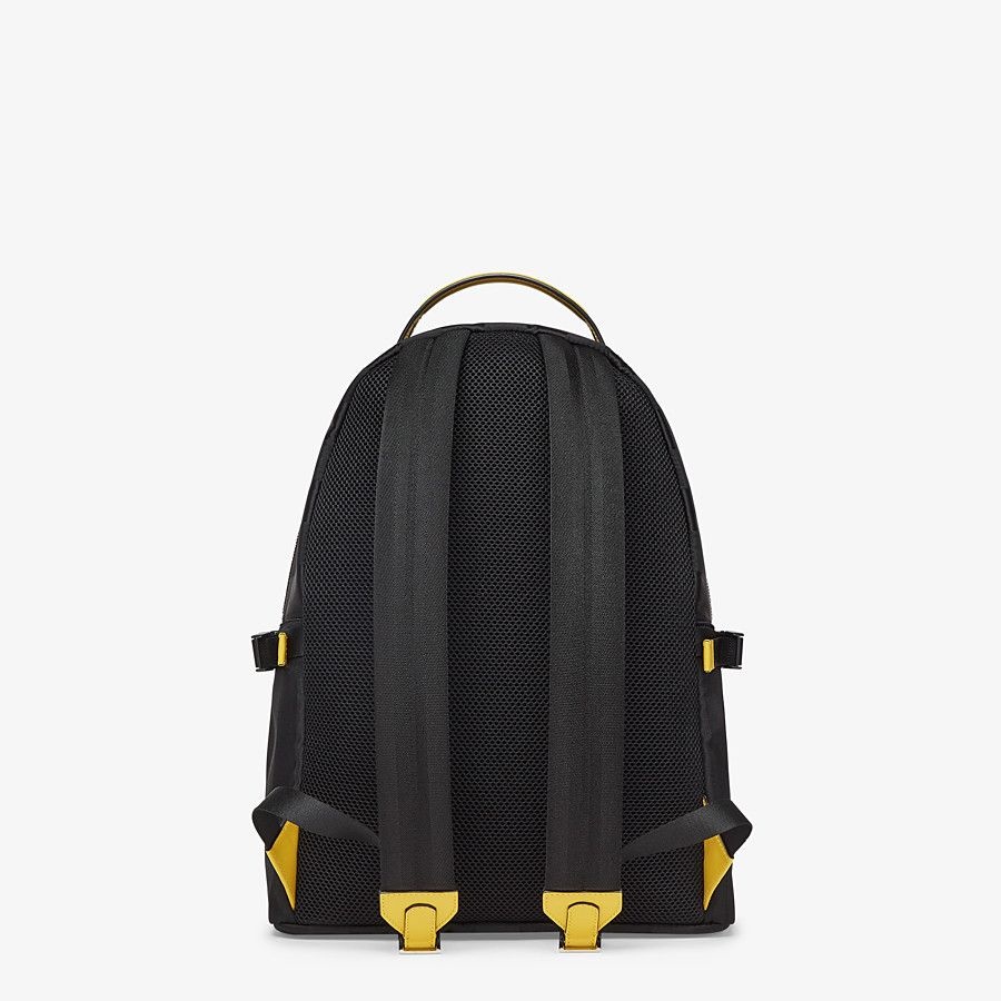 Black nylon backpack - 8