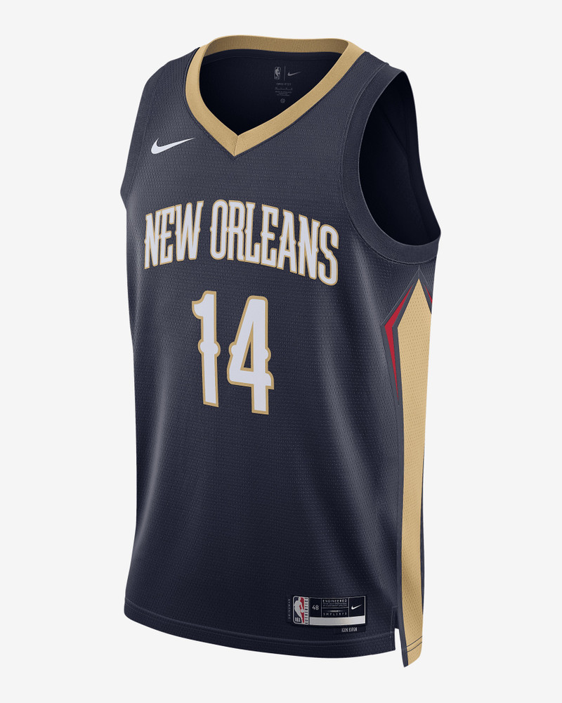New Orleans Pelicans Icon Edition 2022/23 Nike Men's Dri-FIT NBA Swingman Jersey - 1
