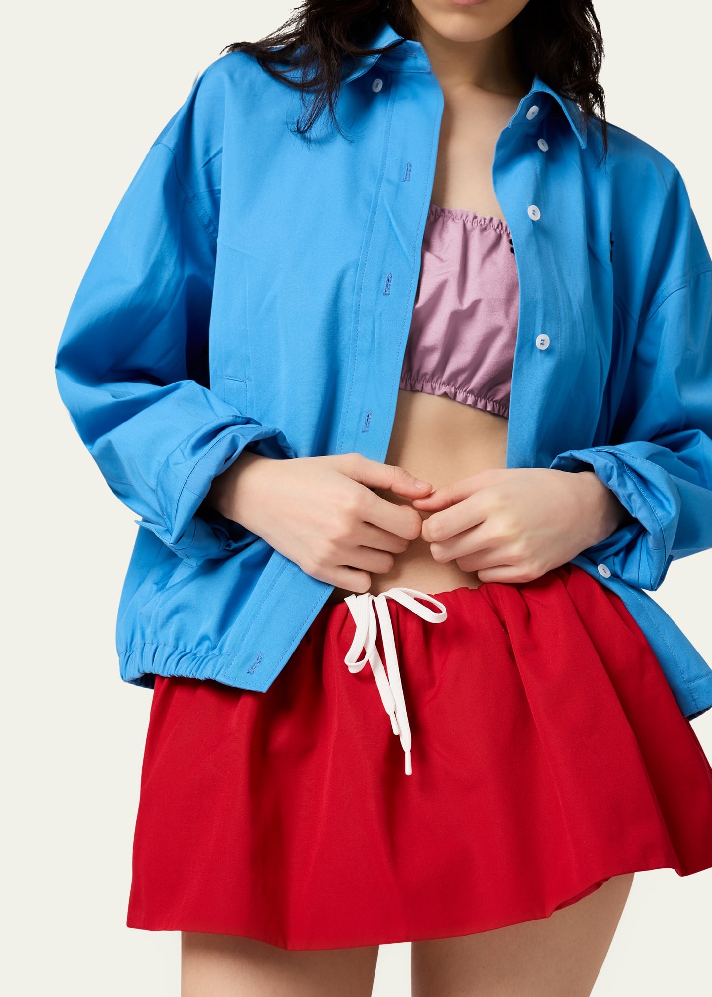 Poplin Mini Skirt - 4